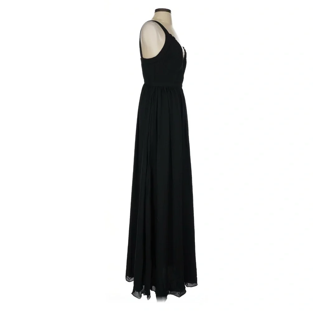 NEW Fame & Partners Plunge Neck Formal Maxi Dress - Picture 4 of 6